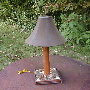 rustic lighting, rustic table lamps, custom rustic